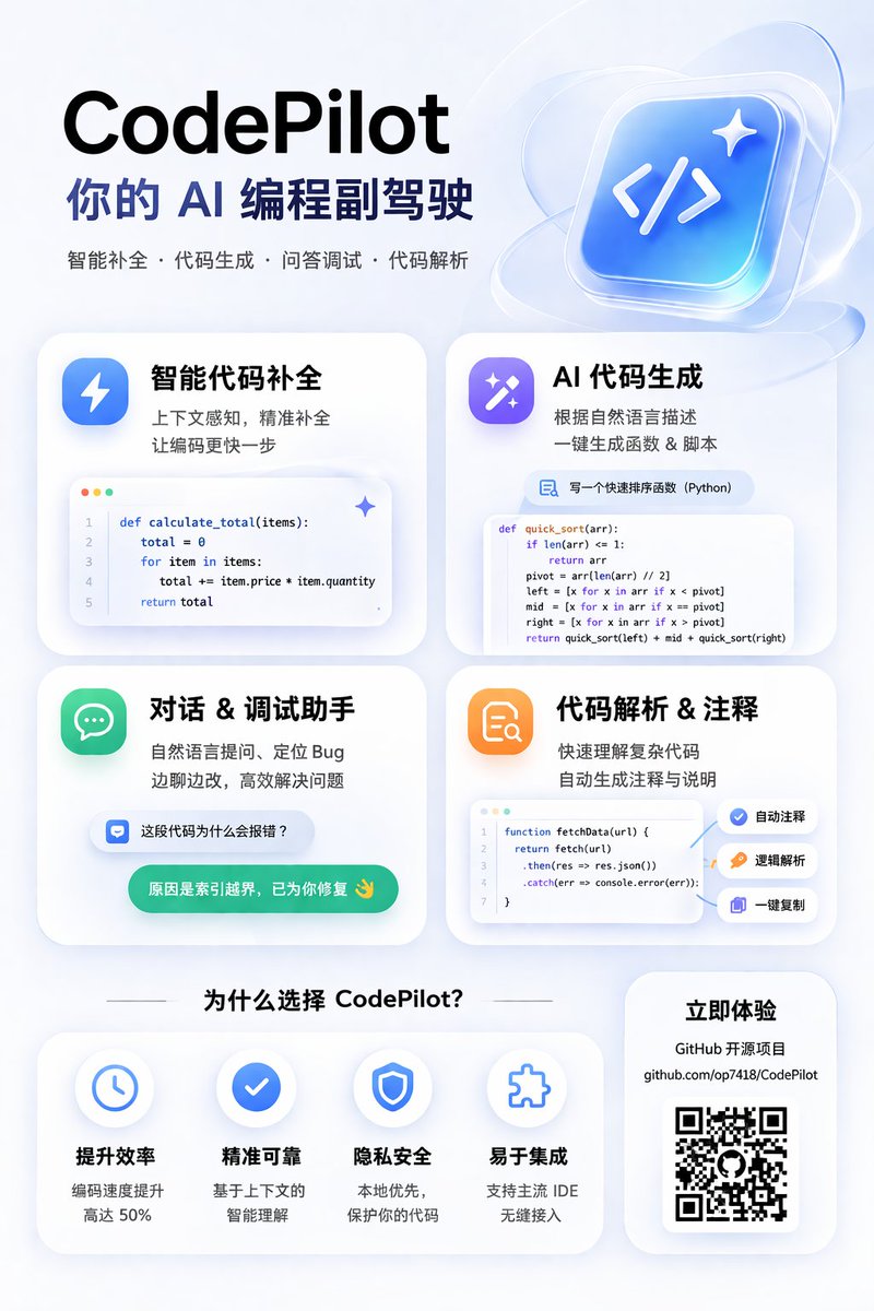 อินโฟกราฟิกโปรโมต AI Coding Assistant