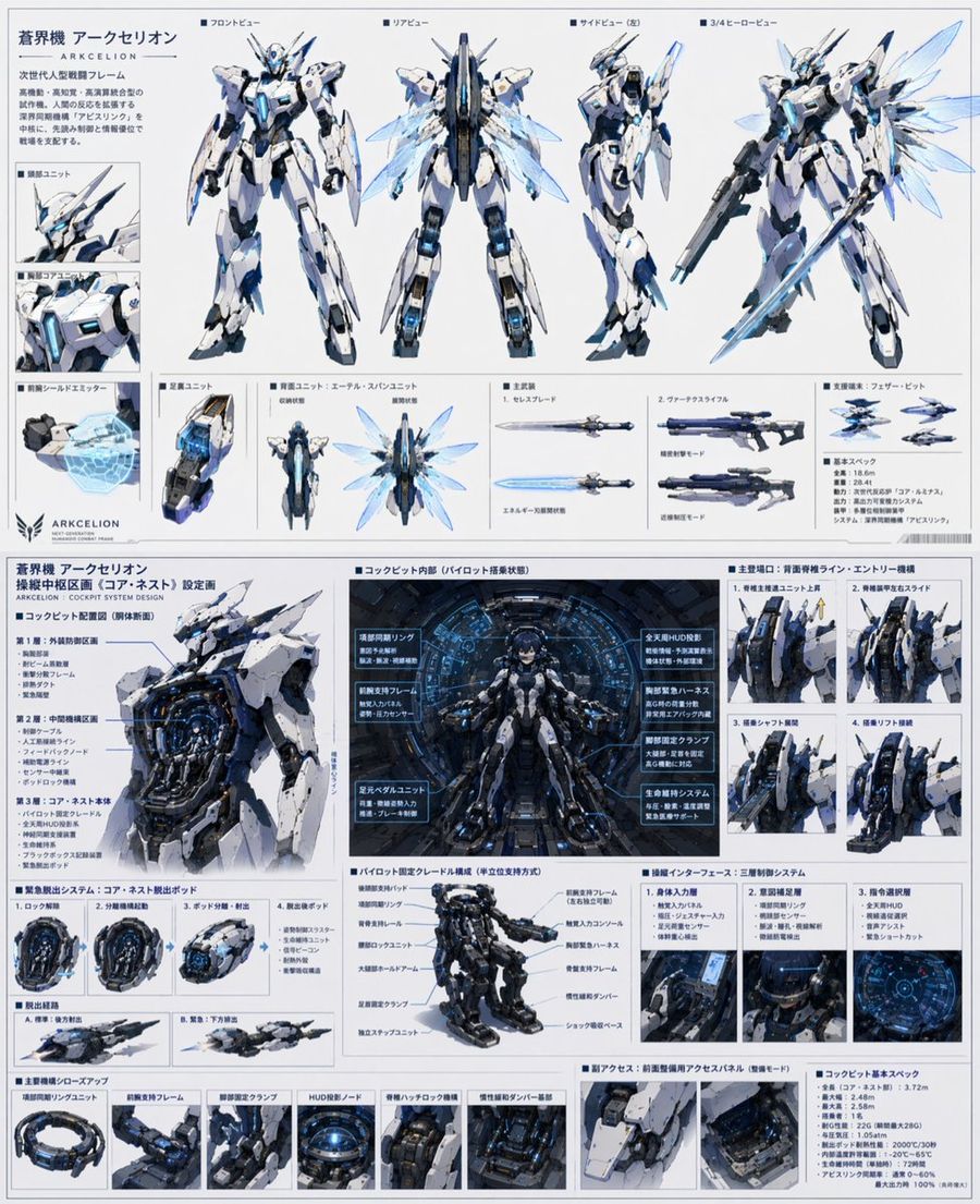 メカ主人公のデザイン