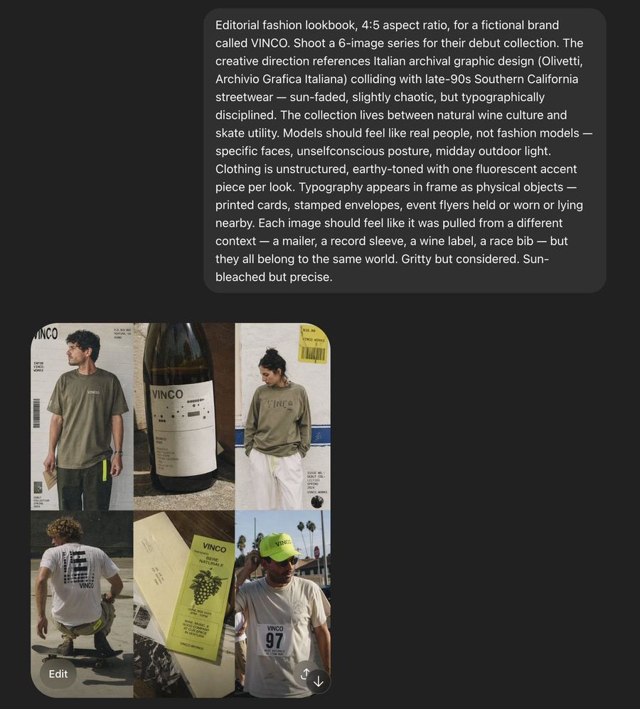 VINCO Editöryal Moodboard Ekran Görüntüsü