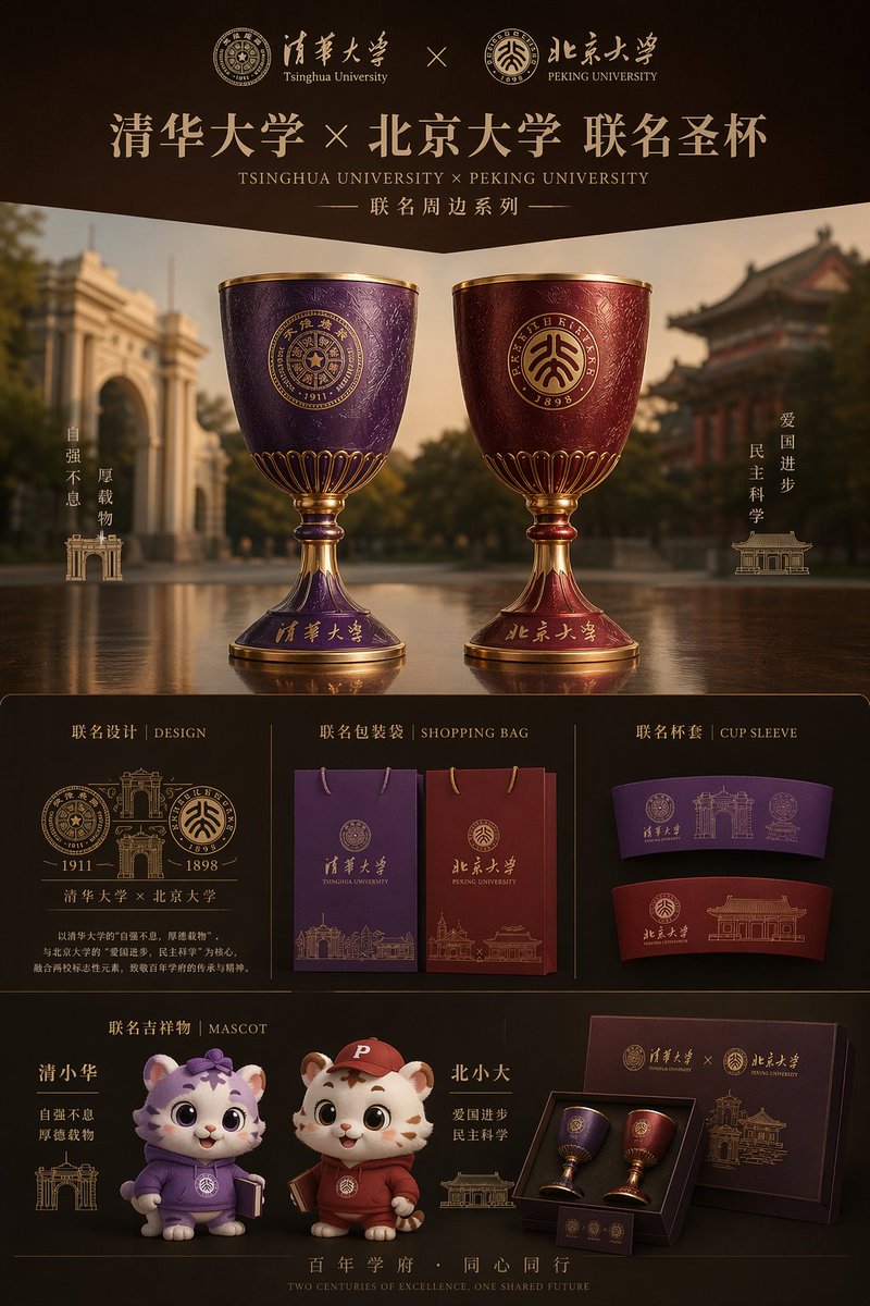 頂級大學聯名禮品海報