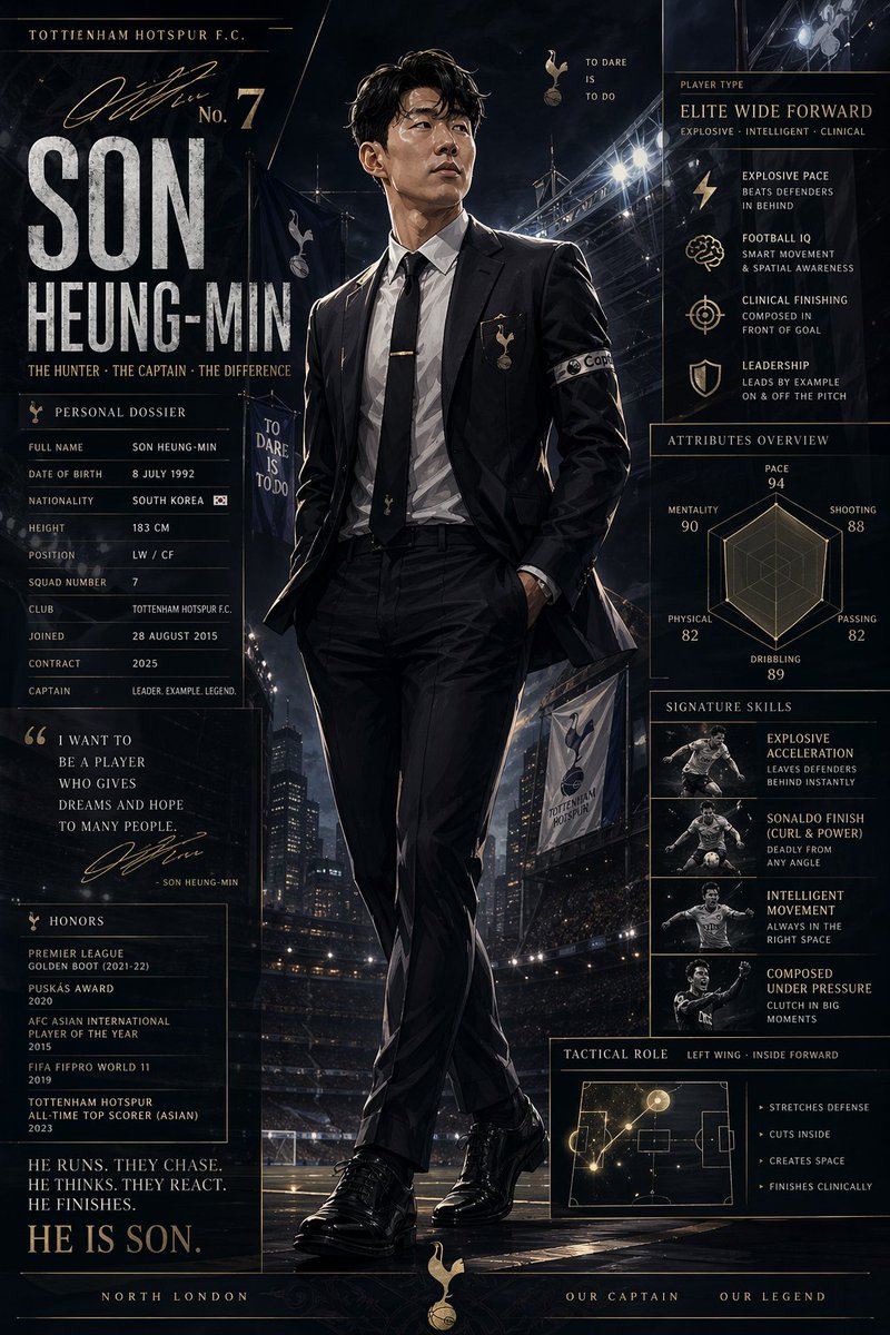 Lüks Futbol Kaptanı İnfografik Poster