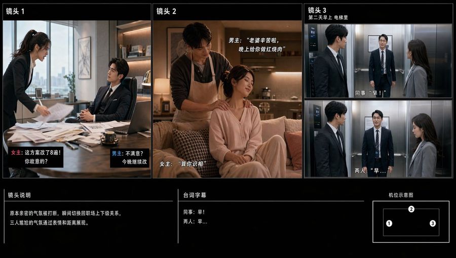 中国ドラマ用ストーリーボードシート
