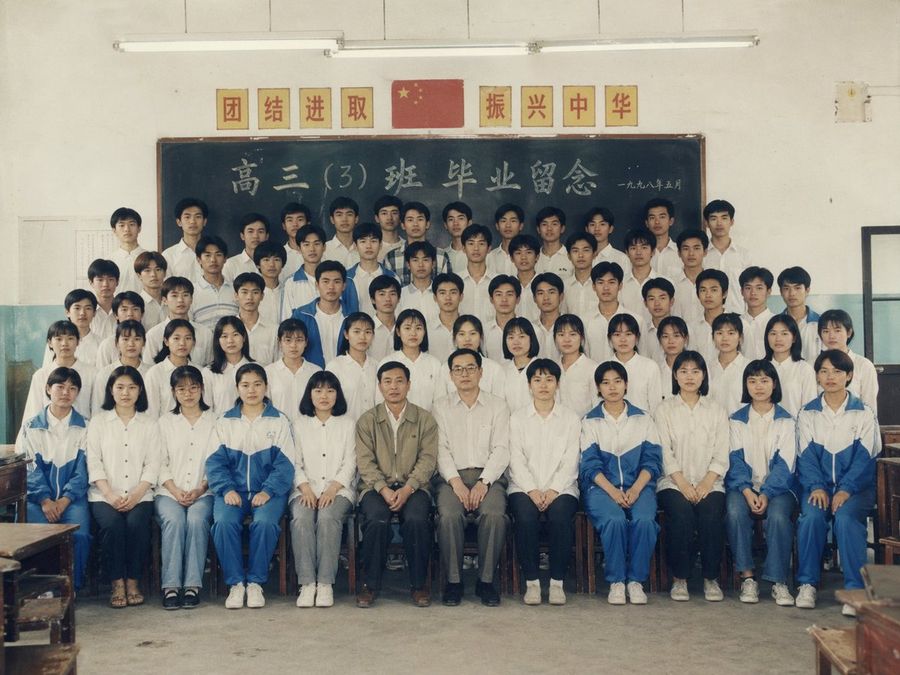 90'lar Çin Mezuniyet Fotoğrafı İstemi