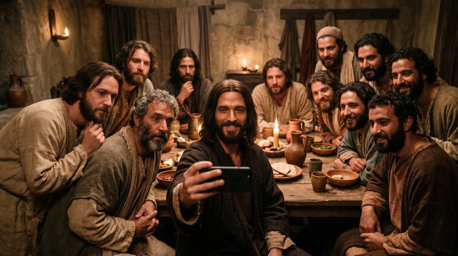 Son Akşam Yemeği Selfie Sahnesi