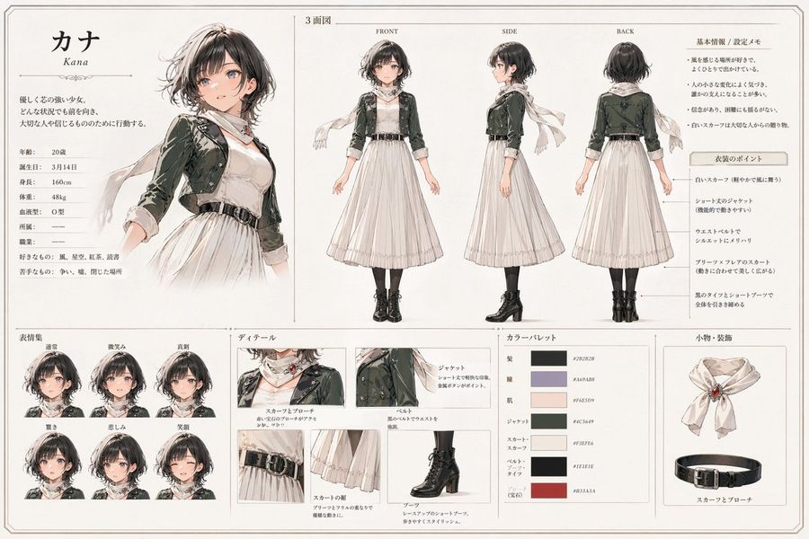 Kana 动漫角色设定集