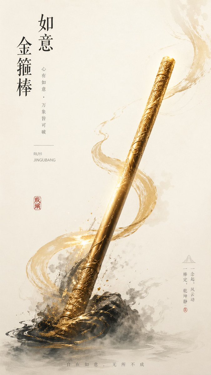 Novo pôster do Bastão Dourado Chinês