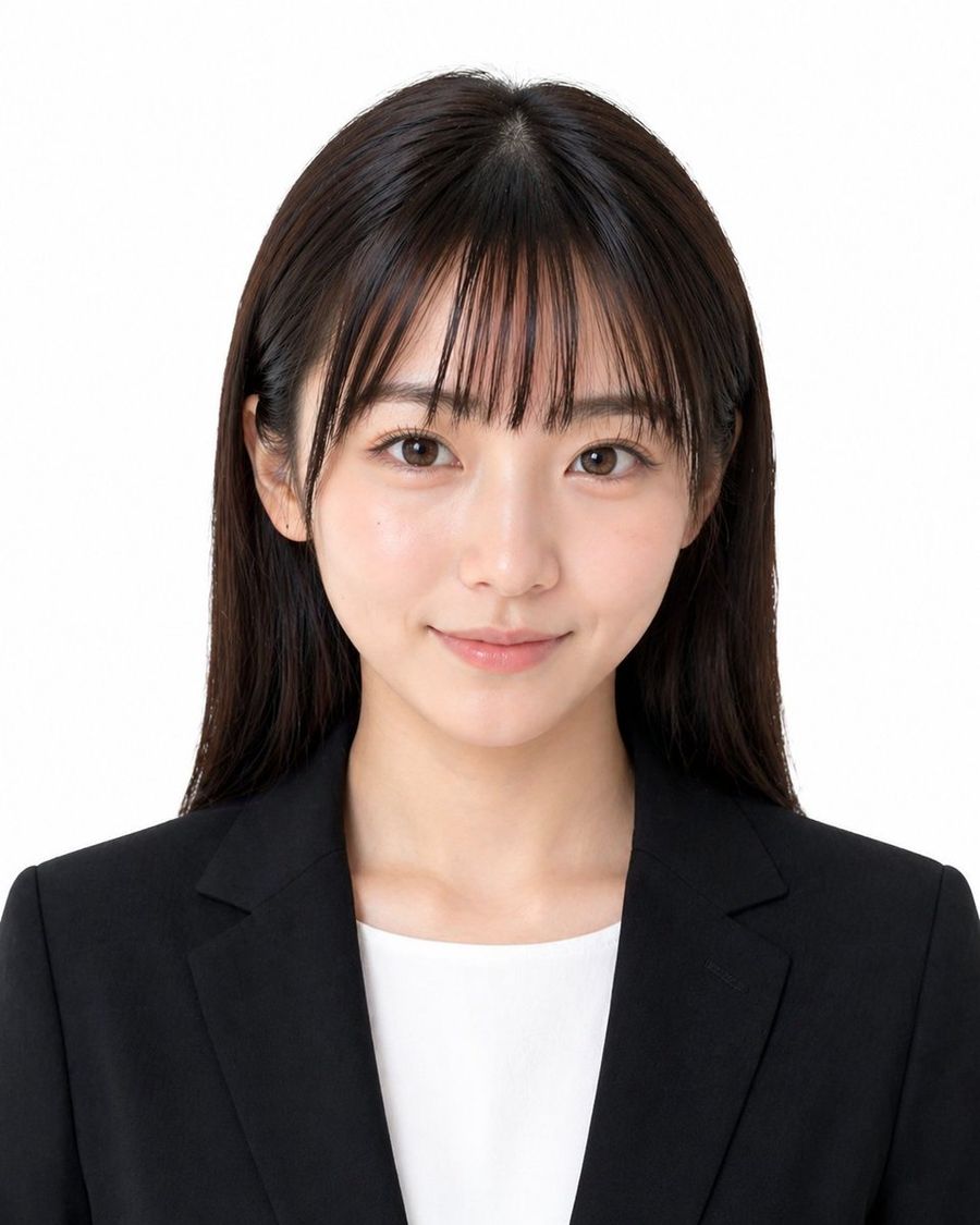正式日式证件照人像