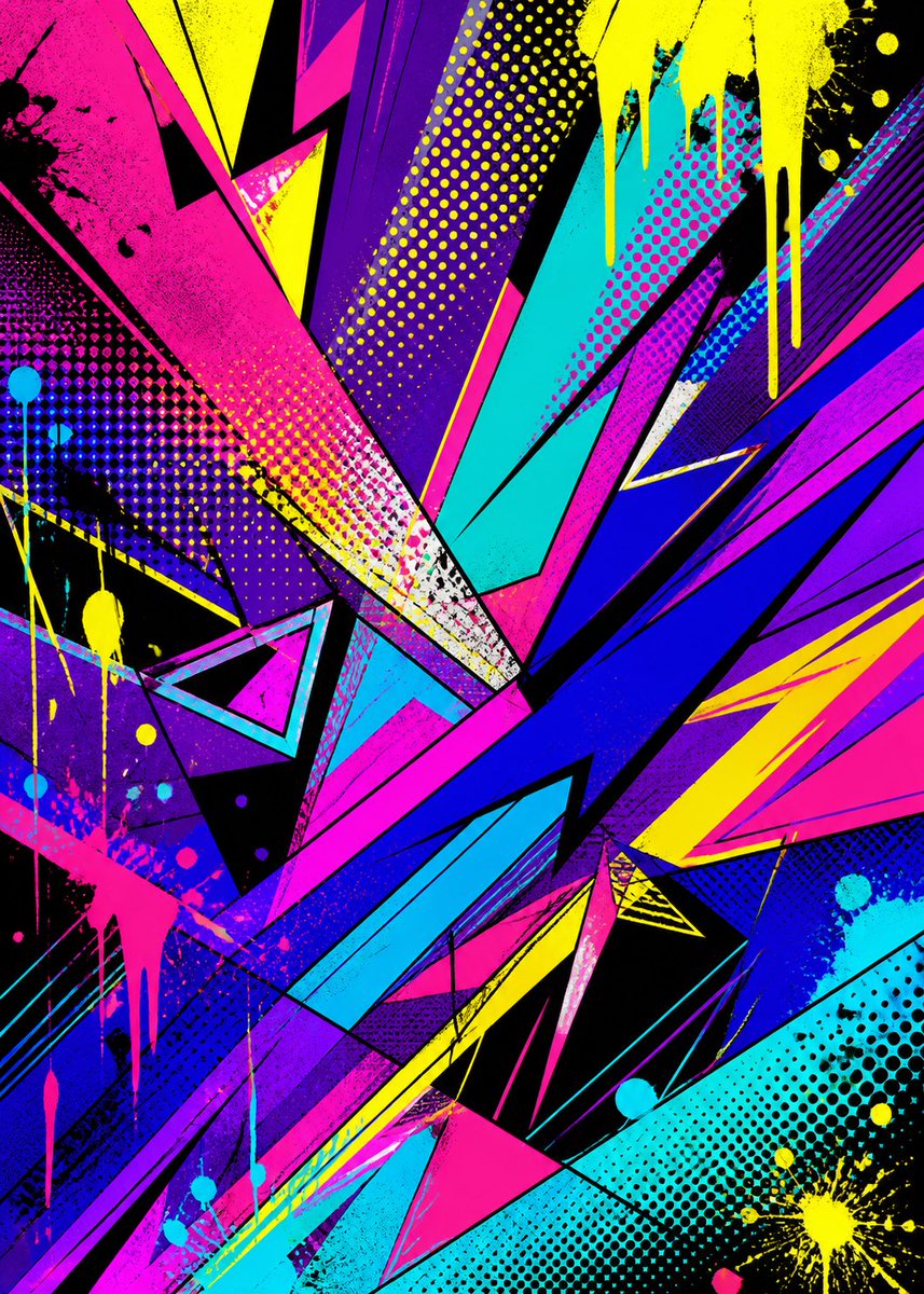 Fondo abstracto de arte callejero estilo Pop Art