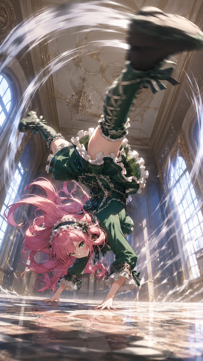 哥德風女僕特技踢擊