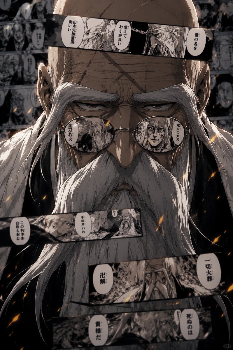 《死神》风格高冲击力漫画海报