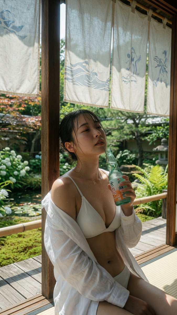 Chân dung mùa hè trên hiên nhà Nhật Bản