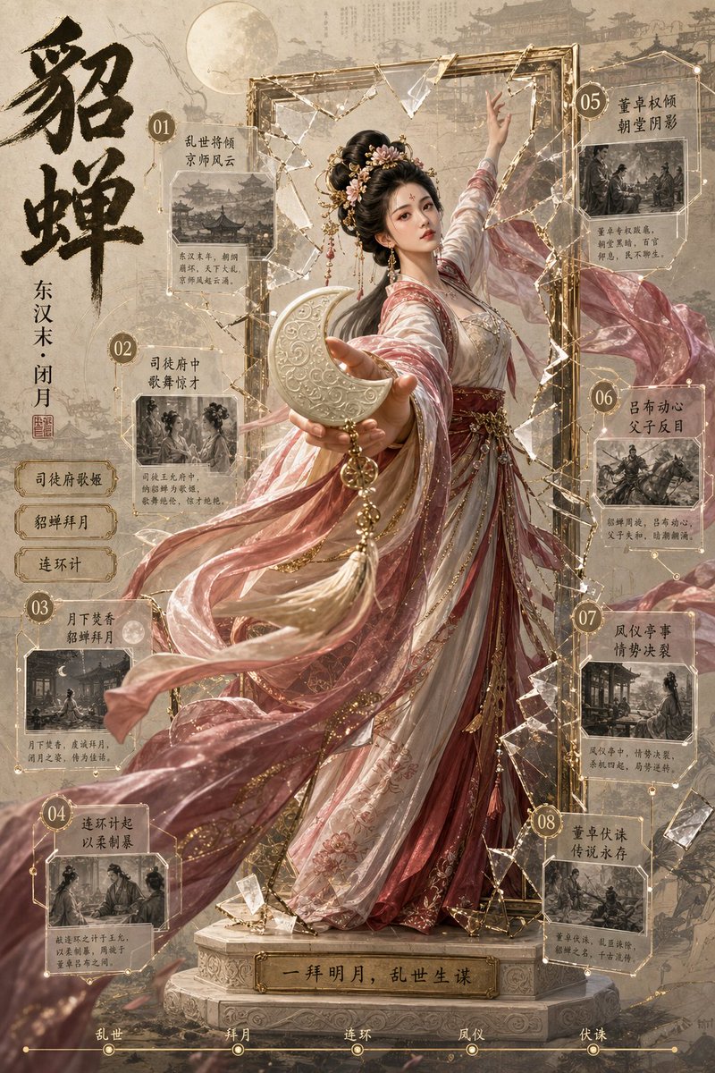 貂蟬 3D 破框檔案海報