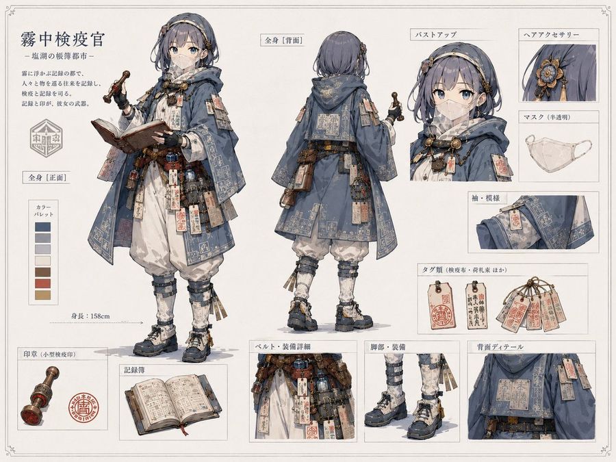 リアルなキャラクターのプロポーション調整