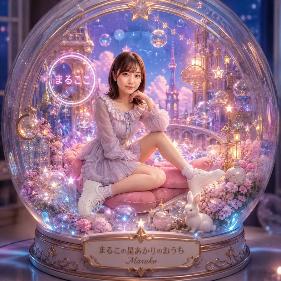 Kawaii Glass Dollhouse Diorama