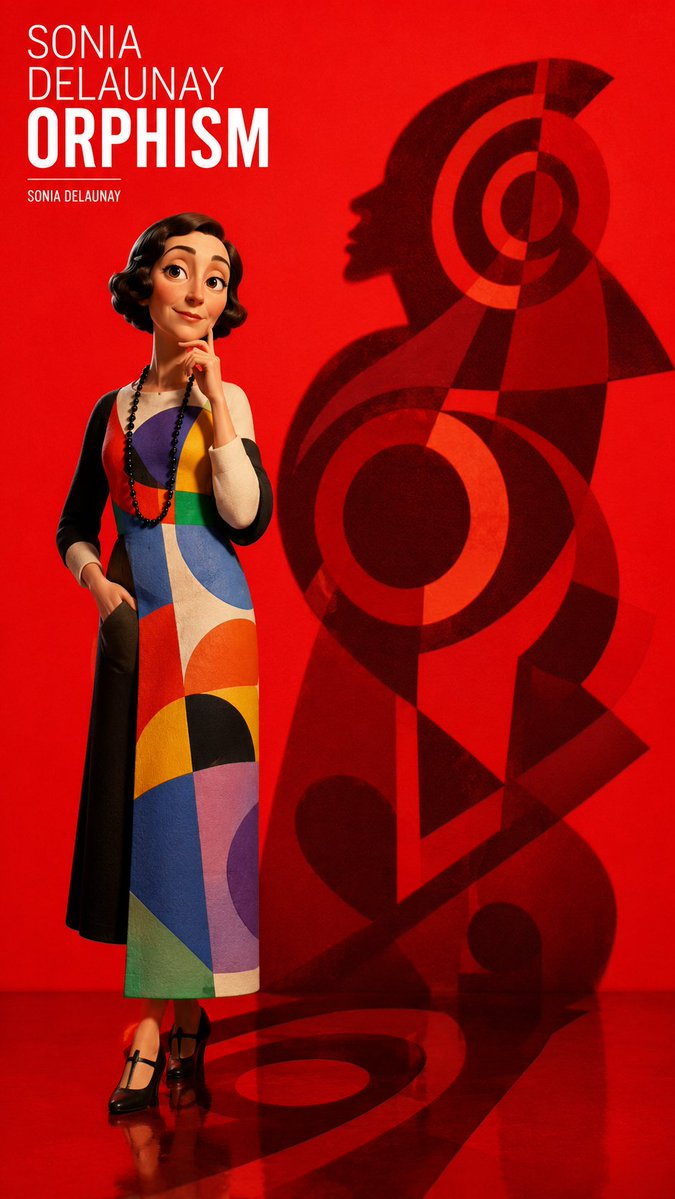 Póster de moda de orfismo de Sonia Delaunay