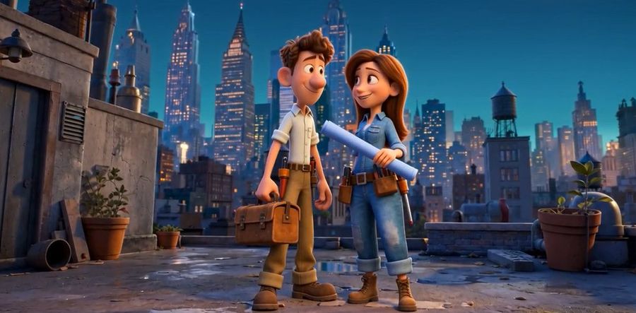 Pixar Tarzı Çatı Katı Tadilatı İkilisi