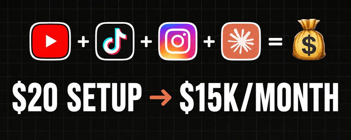 Making $23,700 from YouTube, TikTok, and Instagram with Just Claude and $20