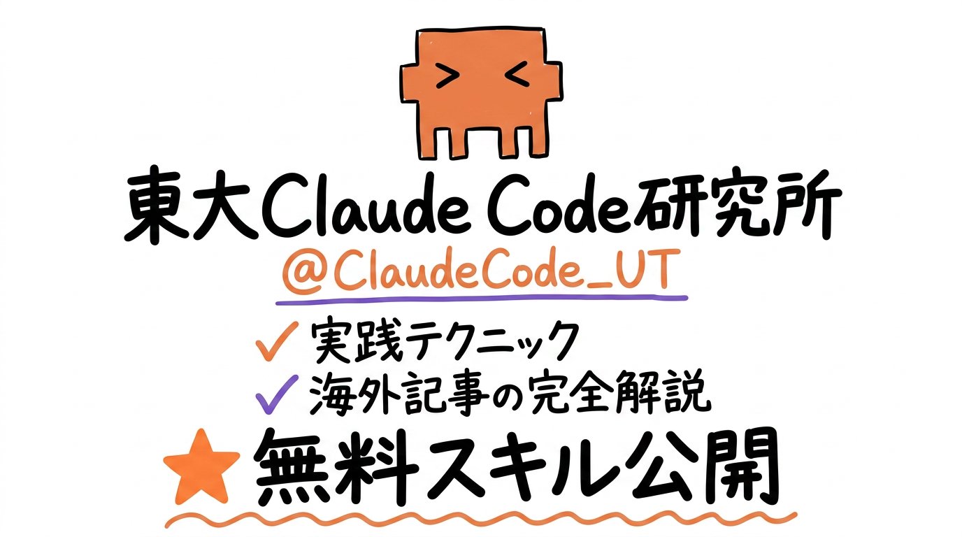 東大ClaudeCode研究所 - inline image