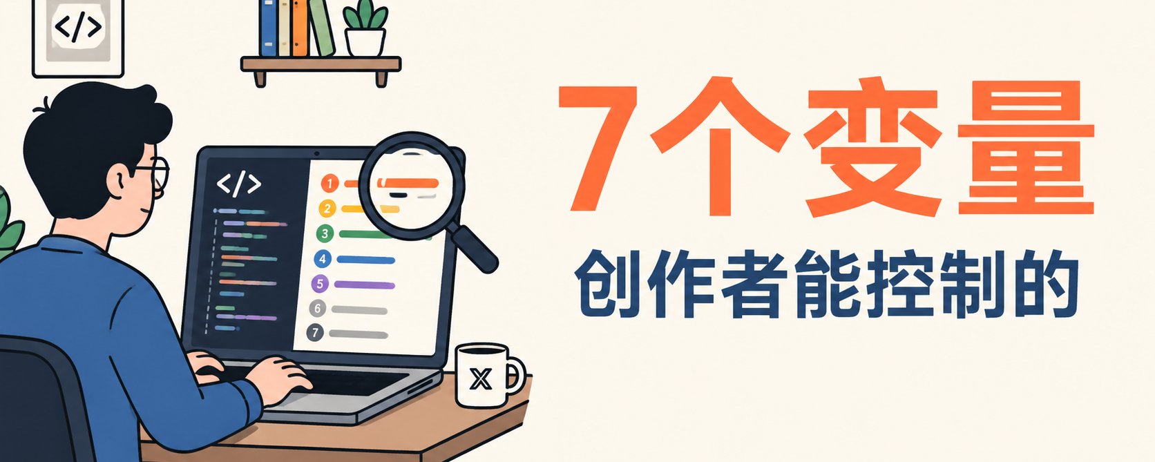 我執行了 X 的開源演算法，發現了創作者可以掌控的 7 個變數