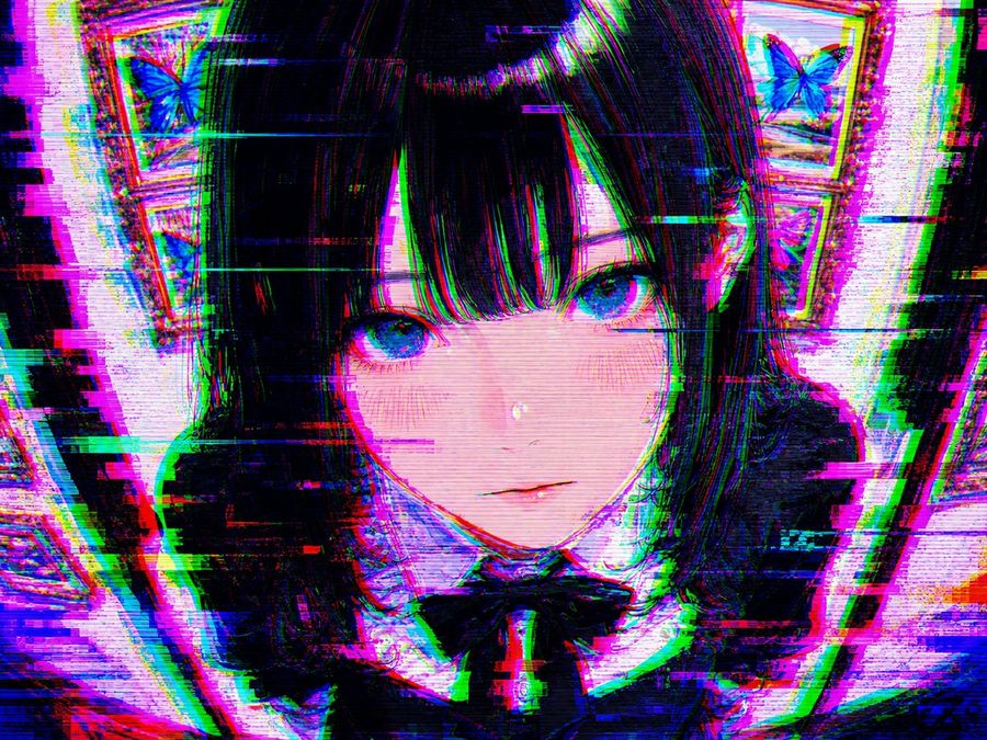Transformação Artística de Glitch Intenso