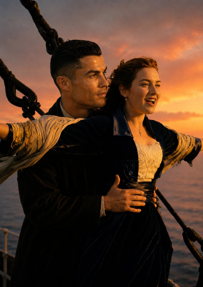 Romance al atardecer en el Titanic con censura