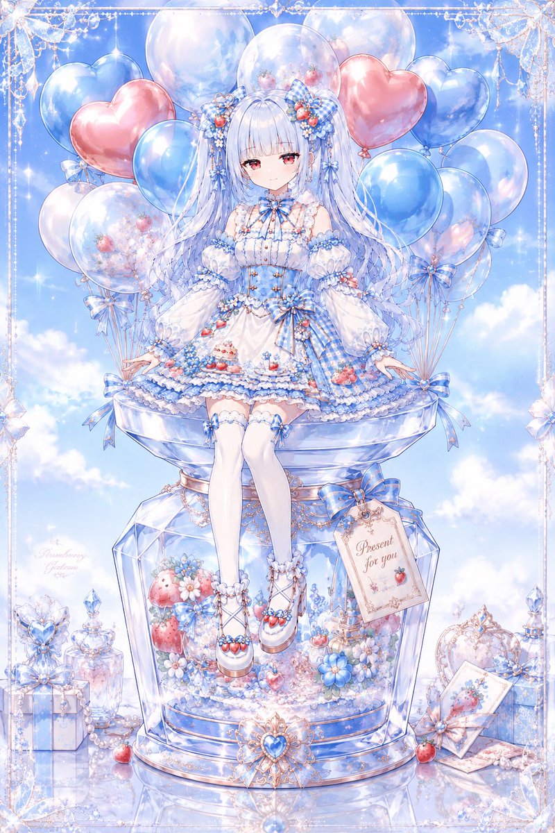 パステル調アニメ風お祝いジャーのビジュアル