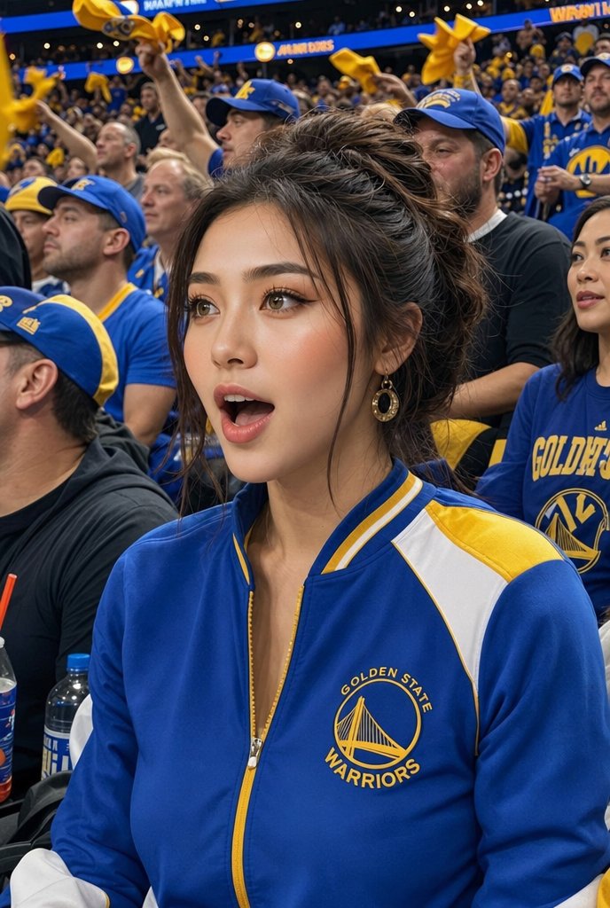 Warriors Taraftarının Saha Kenarı Şaşkın Portresi