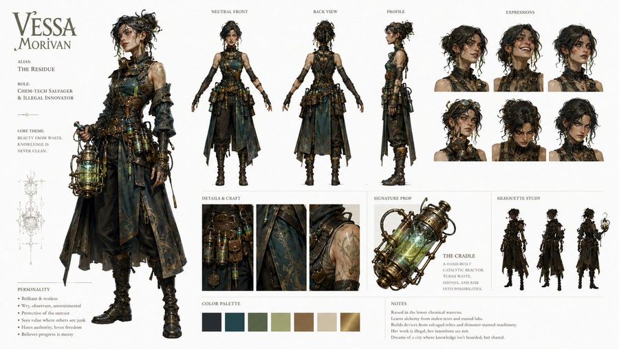 キャラクター・アイデンティティ・ボードのテンプレート