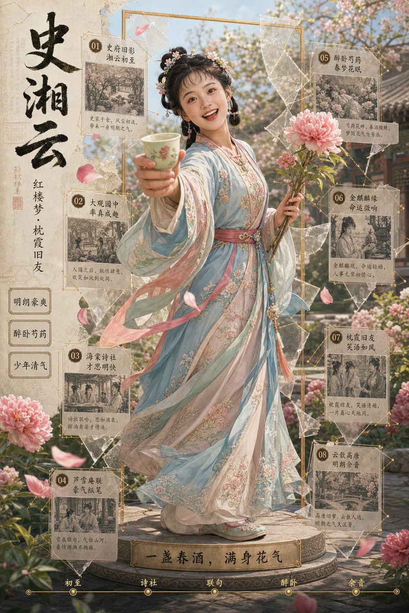 Póster de la historia de Hanfu de Shi Xiangyun