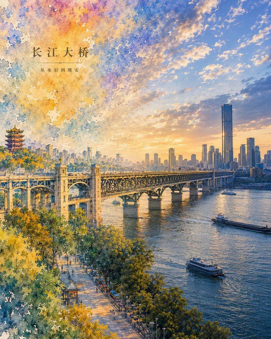 Póster del CBD de Pekín: De la acuarela a la realidad