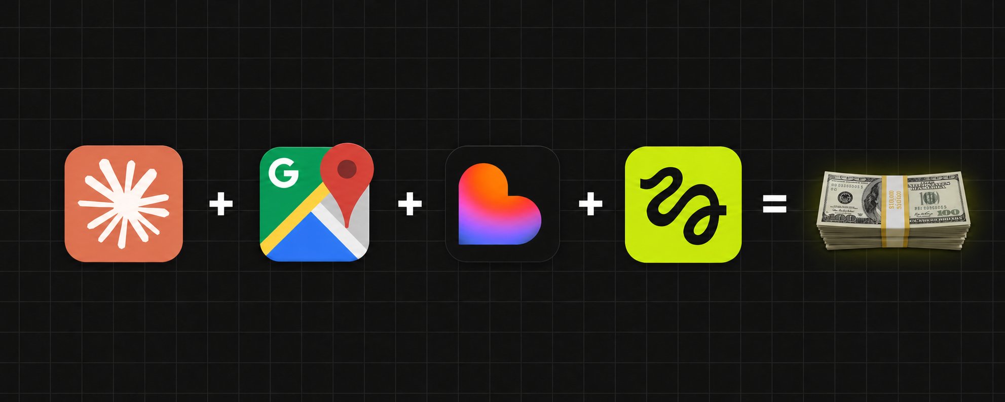 Claude + Google Maps + Lovable + Higgsfield 조합으로 주말 동안 4,200달러 수익 창출 (작업 시간 40분)