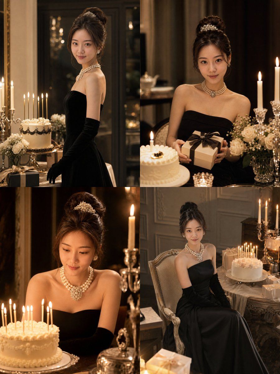 오드리 헵번 스타일 생일 화보