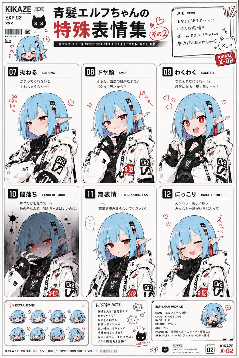 アニメキャラクター表情シートジェネレーター