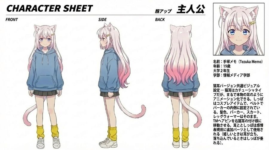 动漫猫耳少女角色设定集