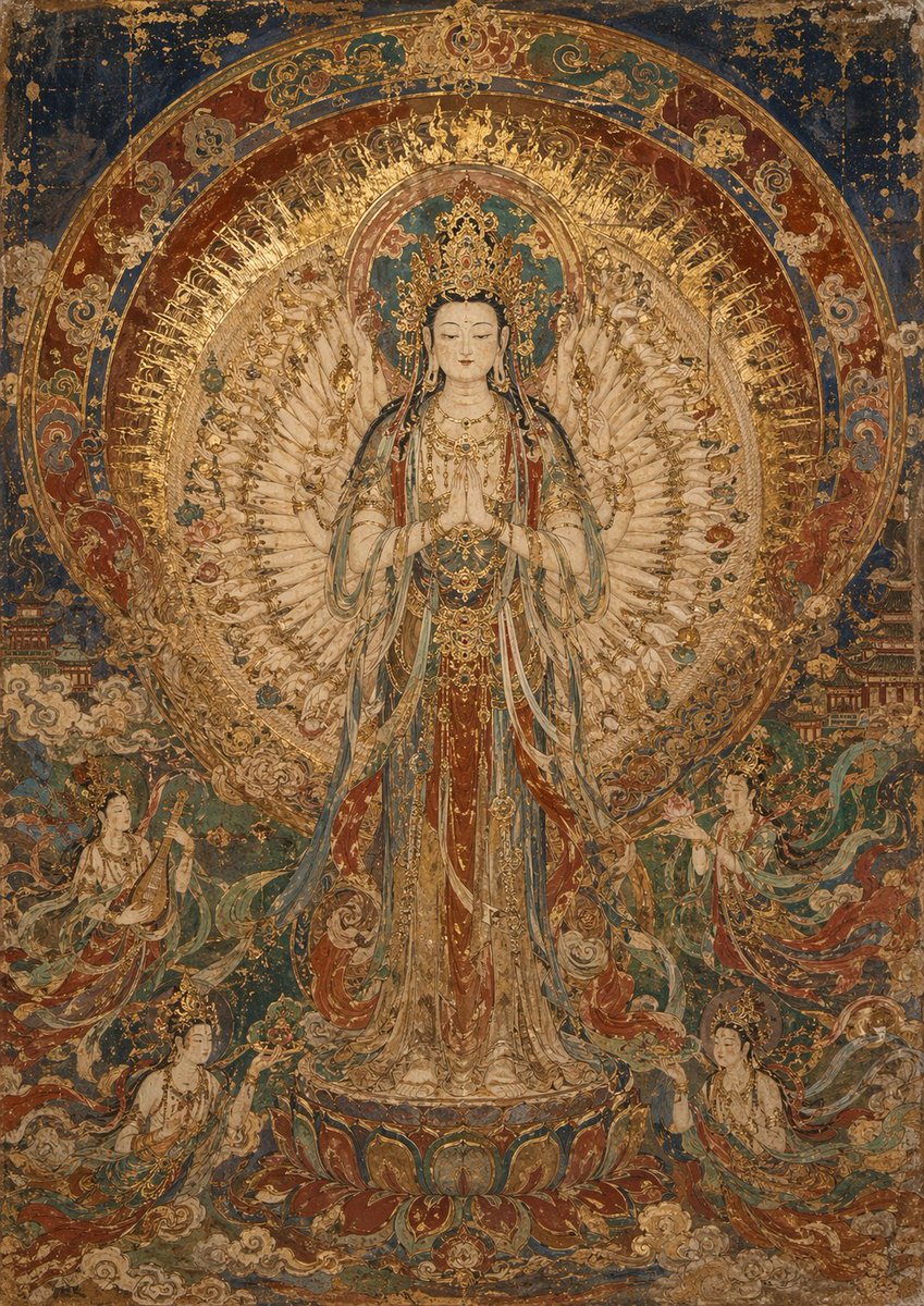 敦煌壁画艺术模板