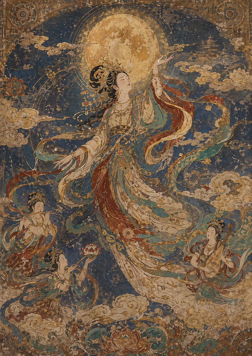 敦煌壁画艺术模板