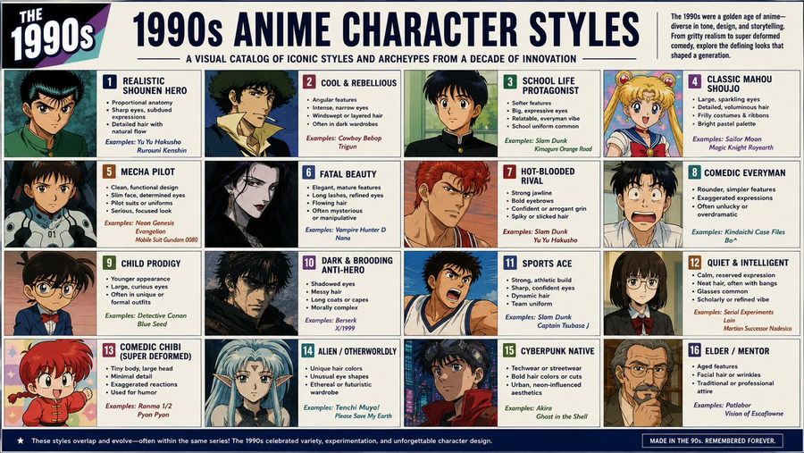 Anime Tarzı İnfografik Kataloğu
