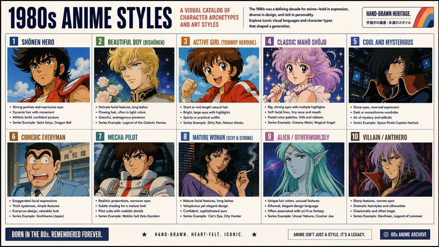 Anime Tarzı İnfografik Kataloğu