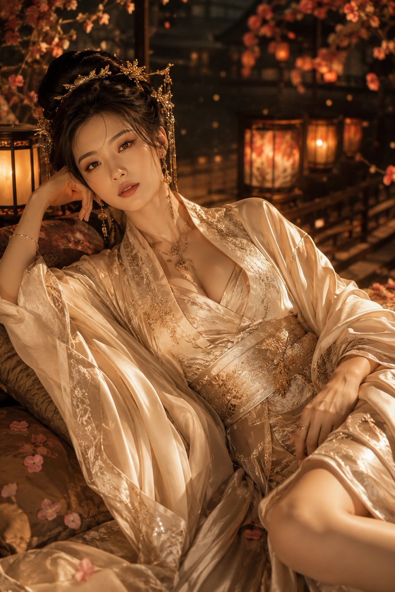 시네마틱 한푸 패션 에디토리얼 포트레이트