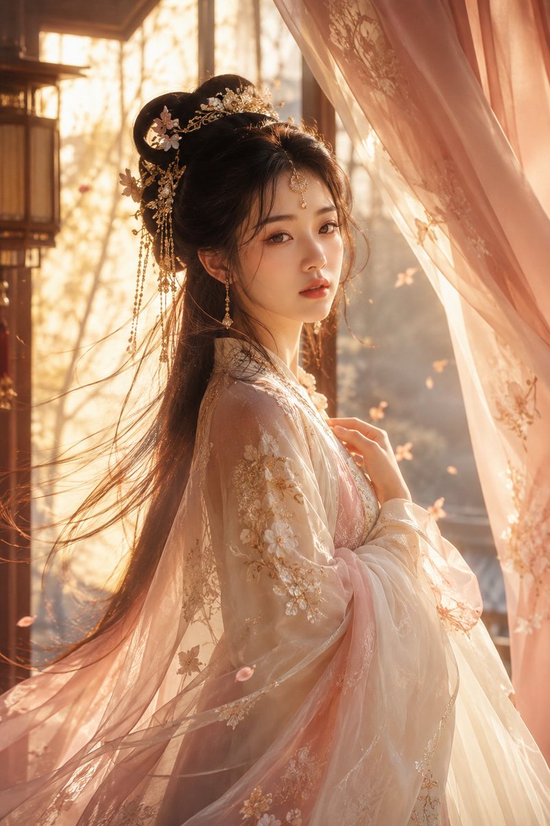 시네마틱 한푸 패션 에디토리얼 포트레이트