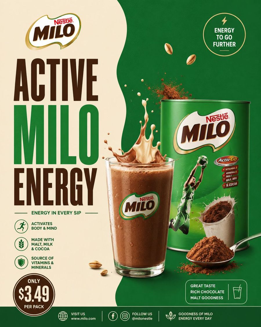 Milo ココアエナジーポスター
