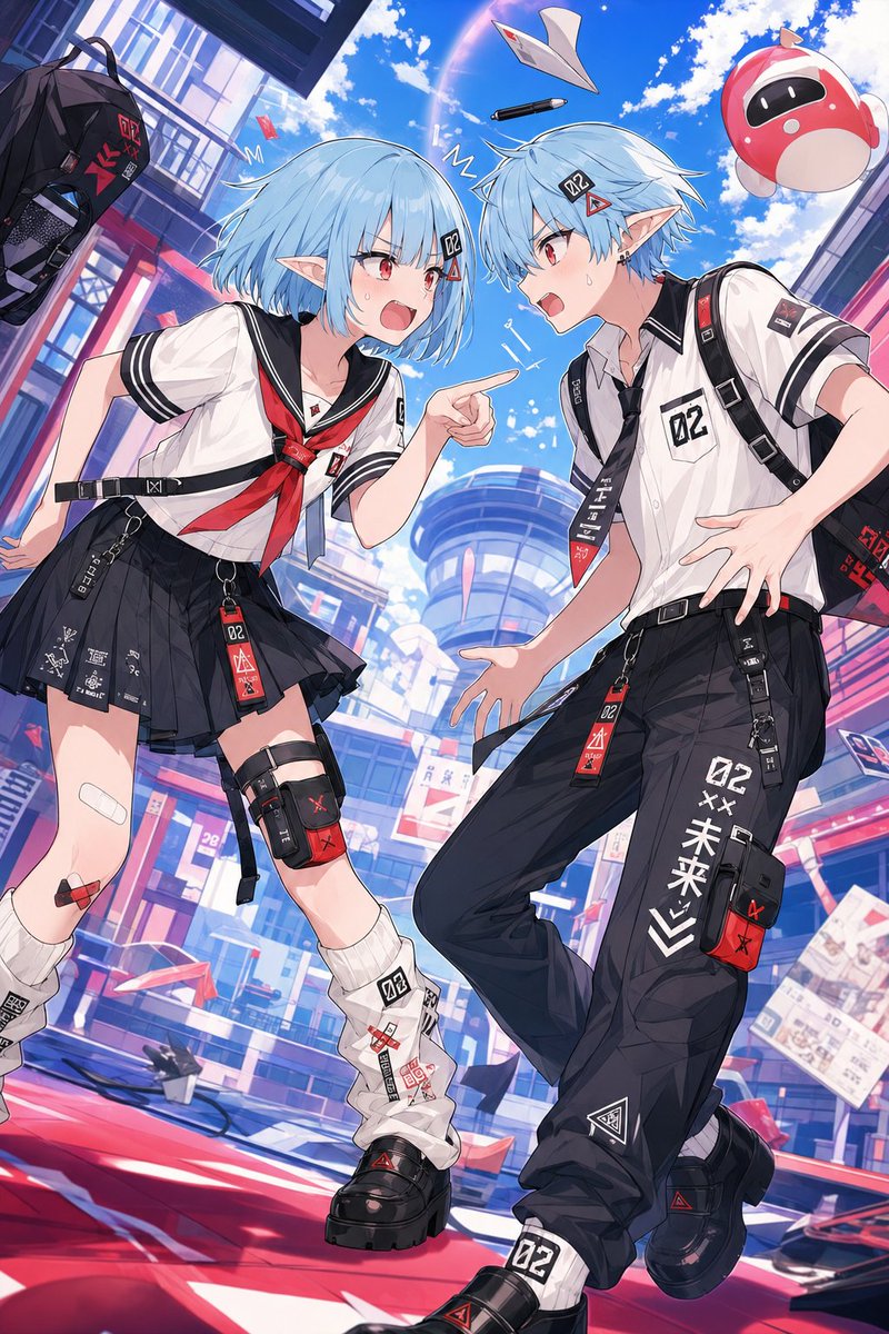 Retro Anime Cinsiyet Değiştirme Görseli