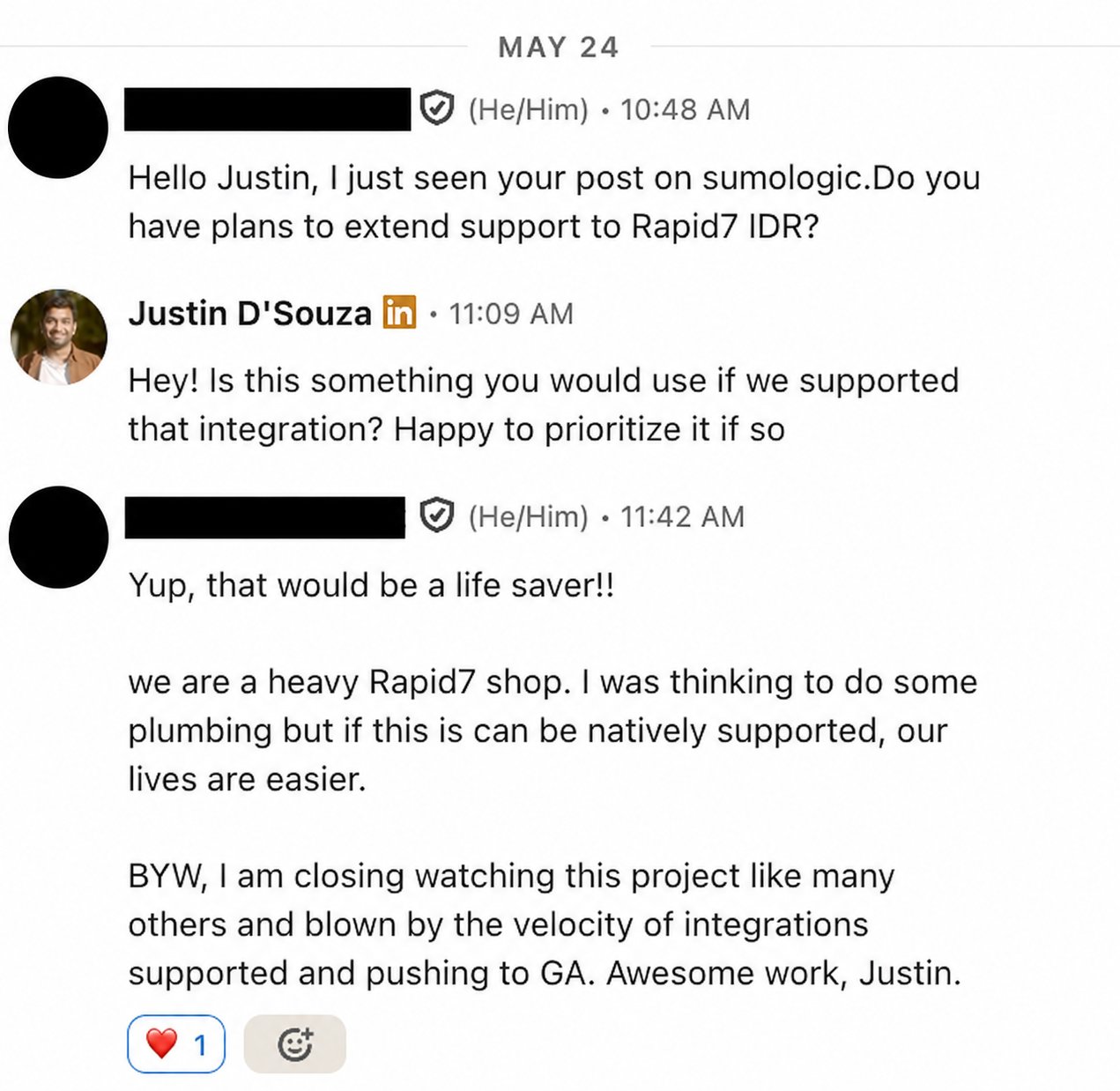 Justin D'Souza - inline image