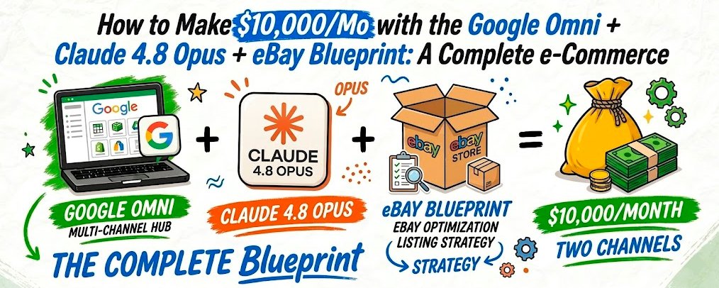 Google Omni + Claude 4.8 Opus + eBay Planı ile Ayda 10.000$ Nasıl Kazanılır: Eksiksiz Bir E-Ticaret Rehberi