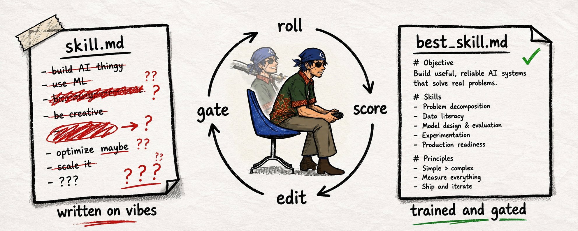 I want to create self-evolving agent skills.