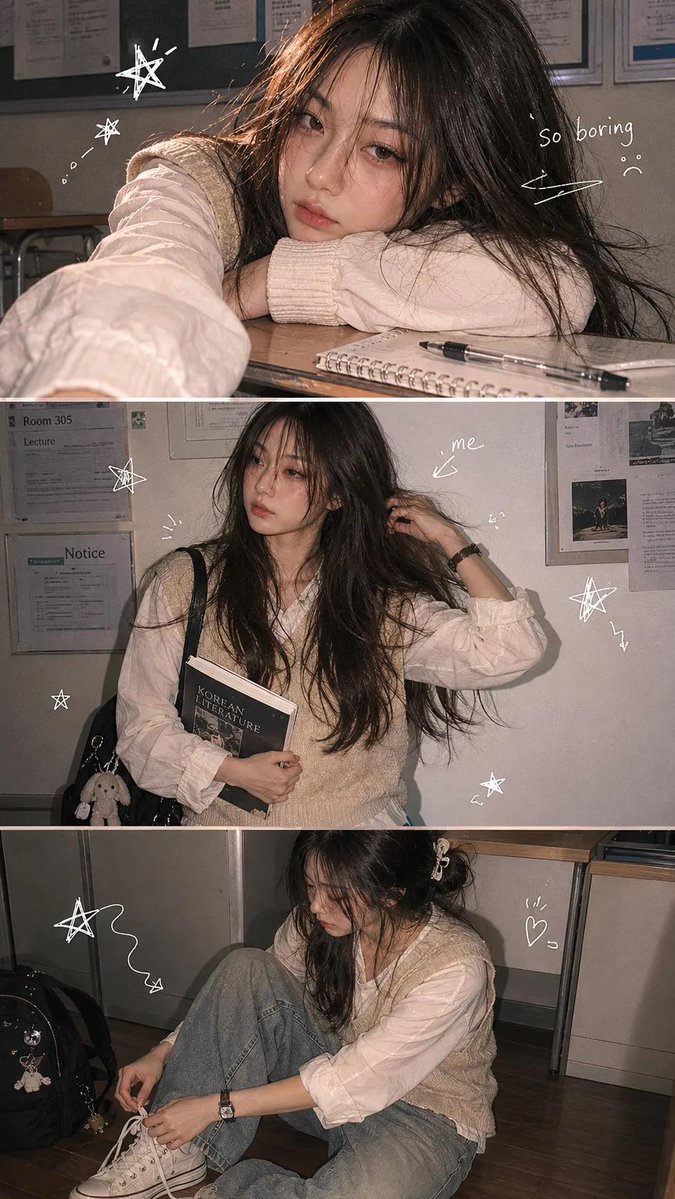 Korean Y2K Fotostreifen-Ästhetik