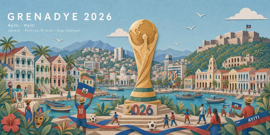 Haiti Futbol Posteri Panoraması