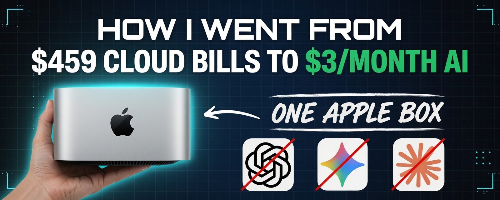 $3/Month AI vs $459 Cloud Bills: Why Everyone Is Buying Mac Mini M4 Right Now