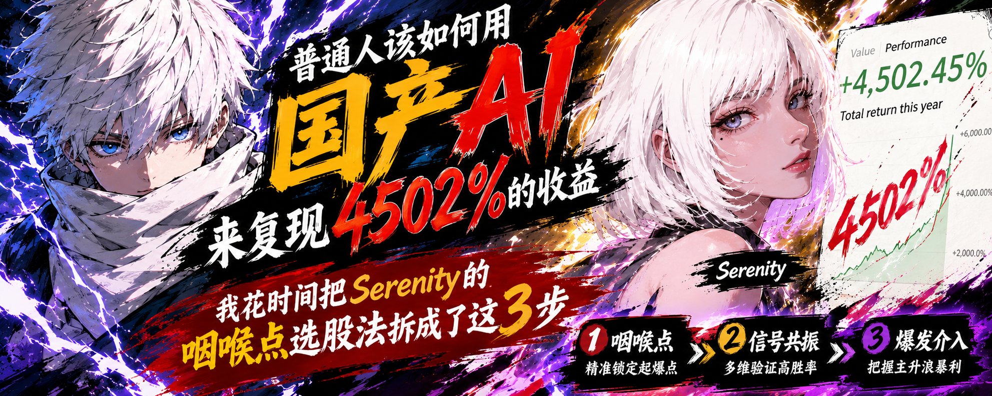 国内 AI で 4502% のリターンを再現する方法：Serenity 流 3 ステップ銘柄選定メソッド