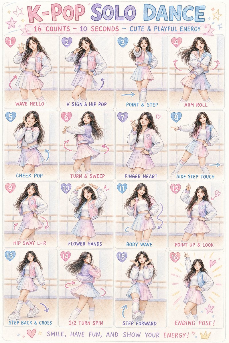 K-pop Dans Koreografisi İnfografiği